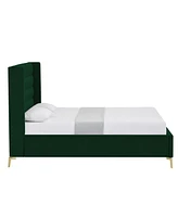 Inspired Home Kavion Velvet Platform Bed Twin Xl Size