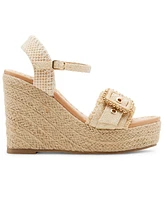 Madden Girl Miina Platform Raffia Wedge Sandals