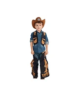 Dress Up America Cowboy Chaps and Vest Child Costume Boys/Girls