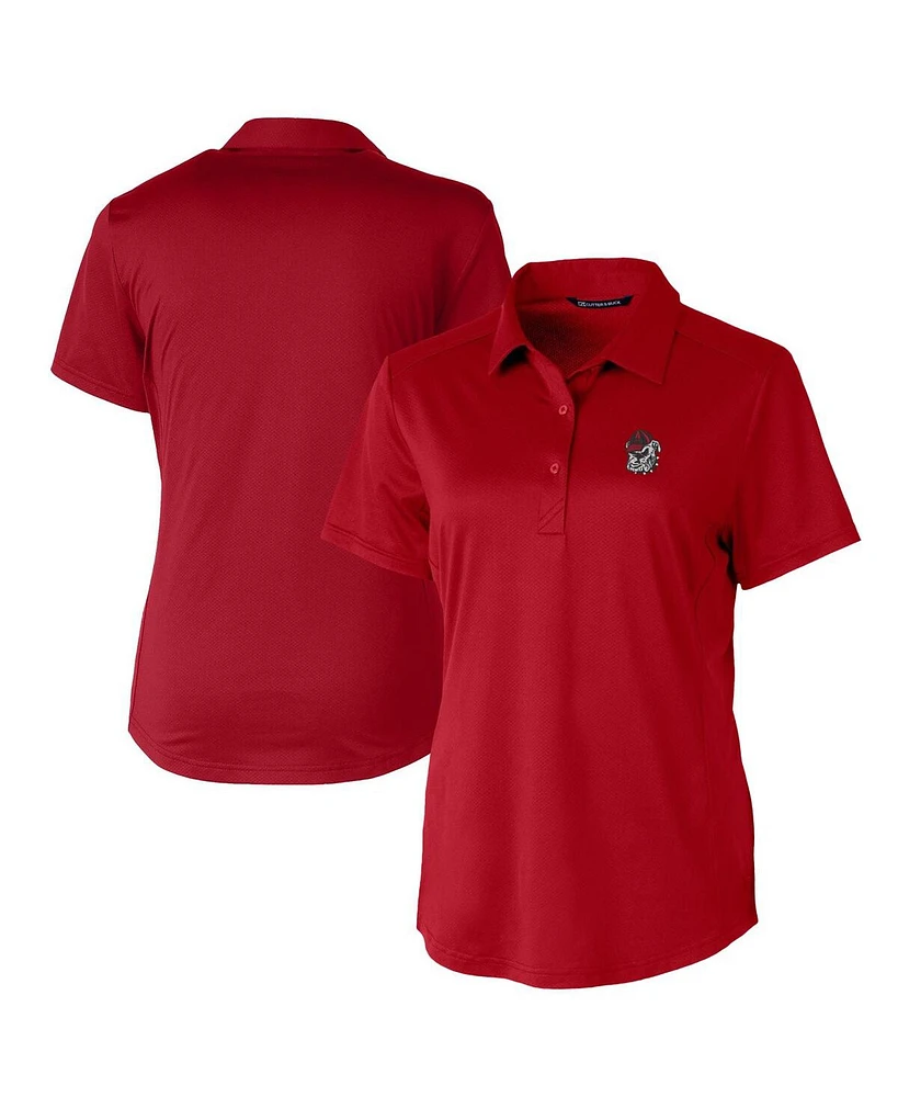 Cutter & Buck Women's Red Georgia Bulldogs Prospect Textured Stretch Polo Top