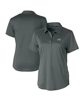 Cutter & Buck Women's Gray Montana Grizzlies Prospect Textured Stretch Polo Top