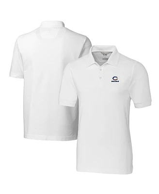 Cutter & Buck Men's White Chicago Bears Advantage Tri-Blend Pique Polo