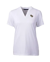 Cutter & Buck Women's White Ucf Knights Forge Blade V-Neck Top