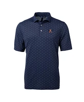 Cutter & Buck Men's Auburn Tigers Virtue Eco Pique Tile Polo