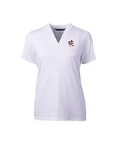 Cutter & Buck Women's White Louisville Cardinals Forge Stretch Blade V-Neck Top