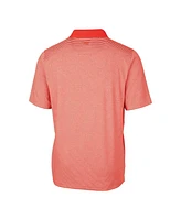 Cutter & Buck Men's Cincinnati Bengals Helmet Forge Tonal Stripe Stretch Polo