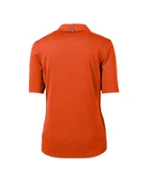 Cutter & Buck Women's Orange Utsa Roadrunners DryTec Virtue Eco Pique Polo