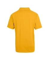 Cutter & Buck Men's Gold Lsu Tigers Alumni Logo Prospect Textured Stretch Polo