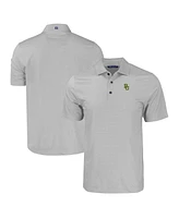 Cutter & Buck Men's Gray Baylor Bears Pike Eco Tonal Geo Print Stretch Polo