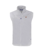 Cutter & Buck Men's Gray Texas Longhorns Charter Eco Full-Zip Vest