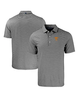 Cutter & Buck Men's Black Tennessee Volunteers Forge Eco Double Stripe Stretch Polo