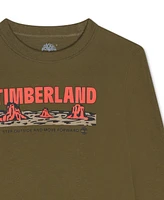 Timberland Little Boys Long-Sleeve Logo Graphic T-Shirt