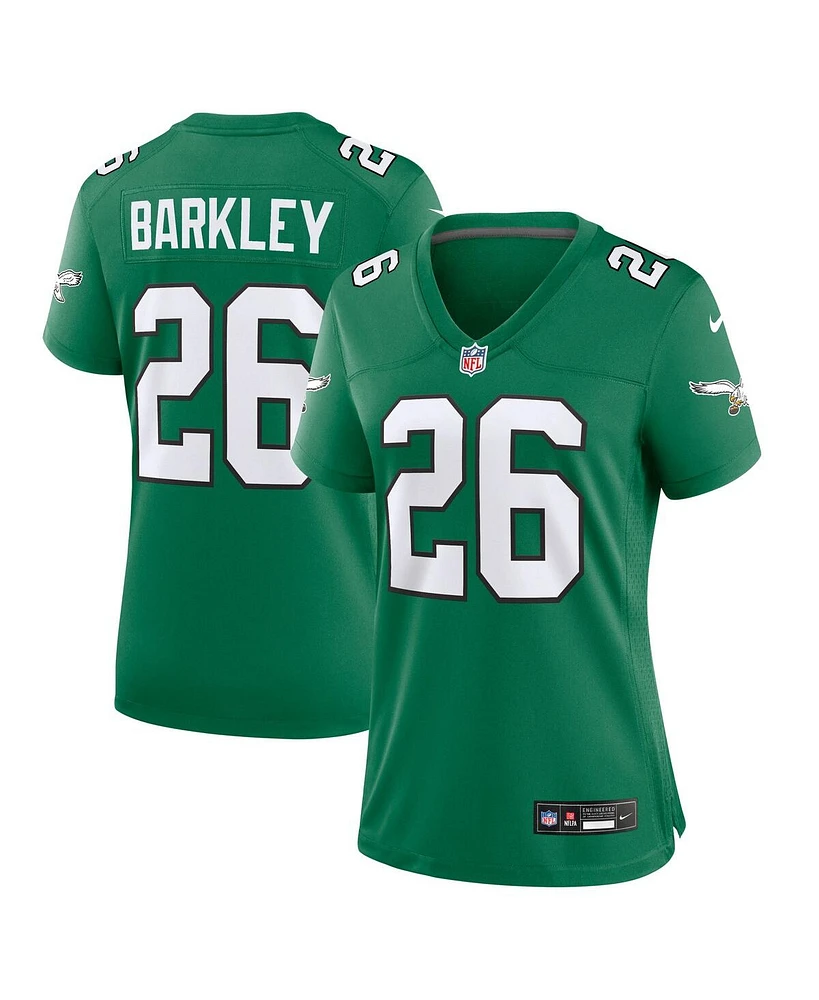 Nike Women's Saquon Barkley Kelly Green Philadelphia Eagles Alternate Game Jersey