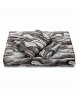 Chanasya Premium Faux Fur Duvet Cover Set