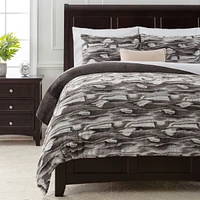 Chanasya Premium Faux Fur Duvet Cover Set - & Minky Blanket (68” x 90”) 1 Pillow Sham (20” 26”)