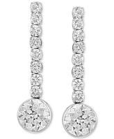 Effy Lab Grown Diamond Dangle Drop Earrings (2-5/8 ct. t.w.) in 14k White Gold