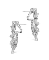 Sterling Forever Rosie Cubic Zirconia Drop Stud Earrings