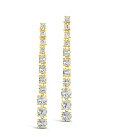 Sterling Forever Natasha Cubic Zirconia Drop Stud Earrings