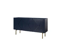 Hulala Home Reginald Modern 58" Wide Sideboard with Adjustable Feet and Cable Management