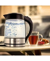 Megachef 1.8Lt. Glass Body and Stainless Steel Electric Tea Kettle