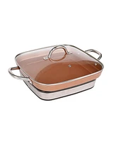 Megachef 11.81 Inch Electric Fry Pan with Copper Coating