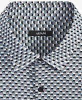 Alfani Men's Geo-Print Short-Sleeve Shirt, Created for Macy's