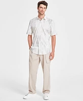 Alfani Men's Printed Short-Sleeve Shirt, Created for Macy's