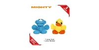 Mighty Mighty- Microfiber Ball Jr Monster & Jr Duck - Combo Pack, Durable Dog Toys
