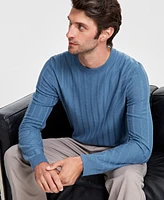 Alfani Men's Wool-Blend Textured Sweater, Created for Macy's