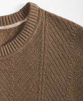 Alfani Men's Herringbone Crewneck Sweater, Created for Macy's