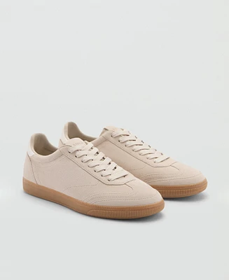 Mango Women's Canvas Leather Sneakers