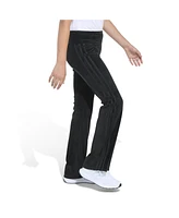 adidas Big Girls Rib Velour Vented Flare Leg Pant