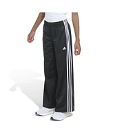 adidas Big Girls Elastic Waistband Wide Leg Tricot Pant