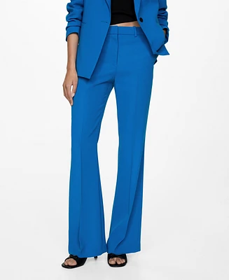 Mango Women's Wide Leg Suit Pants