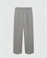 Mango Women's Pleat Straight Trousers