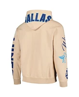 The Wild Collective Men's and Women's Cream Dallas Wings Graffiti Acid Wash Pullover Hoodie