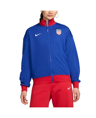 Nike Women's and Men's Royal Usmnt 2024 Academy Pro Anthem Full-Zip Jacket