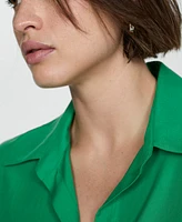 Mango Women's Lyocell Fluid Shirt