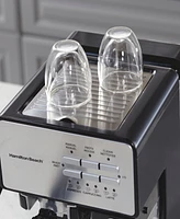 Hamilton Beach Slide & Lock Espresso Maker with Automatic Milk Reservoir - 40750