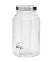 Mason Craft & More 1.5 Gallon Glass Drink Dispenser with Infuser and Screw-off Wide Lid