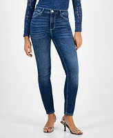 Guess Women's 1981 Lace-Pocket High-Rise Skinny Jeans