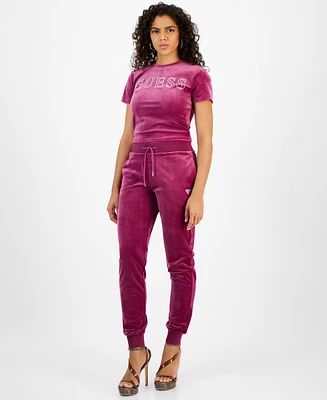 Guess Women's Couture High-Rise Pull-On Jogger Pants