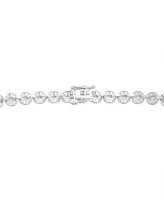 Wrapped in Love Diamond Halo Tennis Bracelet (3 ct. t.w.) in 14k White Gold, Created for Macy's