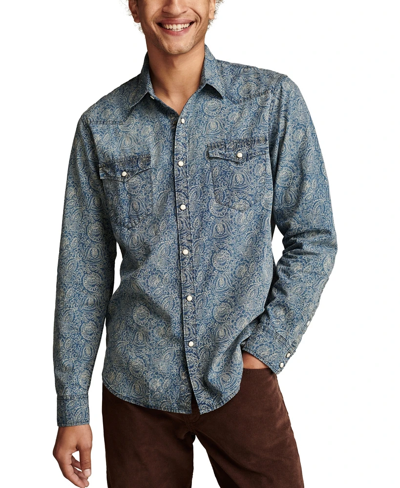 Lucky Brand Men's Discharge Western Shirt