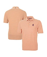 Cutter & Buck Men's Florida Gators Swinging Gator Virtue Eco Pique Stripe Polo