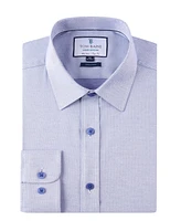 Tom Baine Men's Four-Way Stretch Jacquard Solid Button Down Dress Shirt