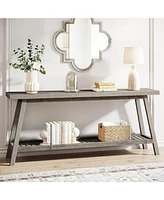 Tribesigns Farmhouse Console Entryway Table: 70.9 Inches Extra Long Console Table for Entryway, 2