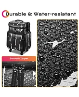 Byootique Soft Sided Rolling Makeup Train Case Cosmetic Organizer Crocodile