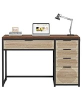 Tribesigns Computer Desk with 5 Drawers, 47