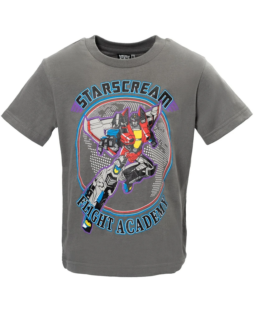 Transformers Toddler Boys Bumblebee Optimus Prime Megatron 3 Pack T-Shirts to